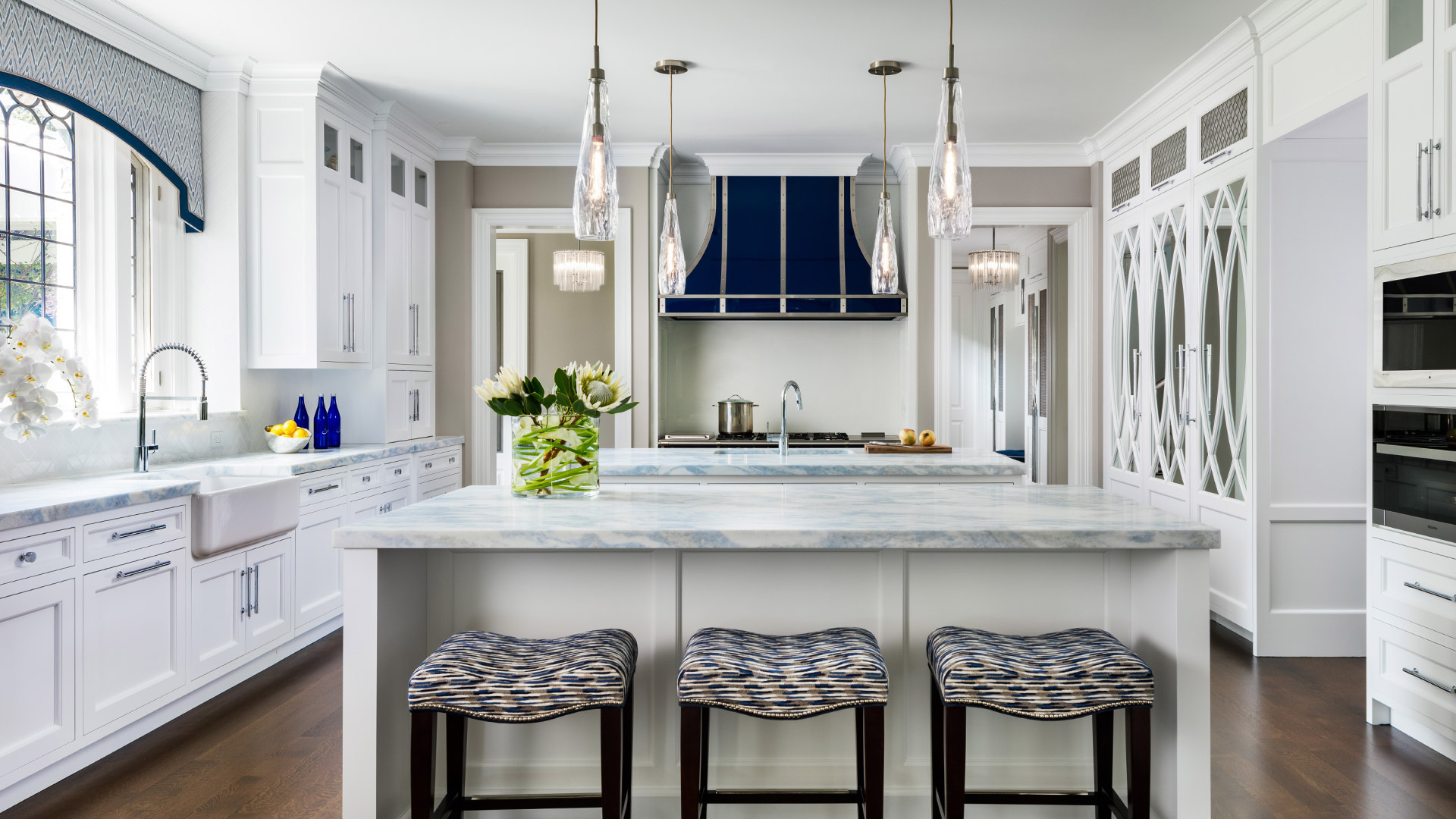 Imperial Blue Transitional Kitchen, Greenwich, CT